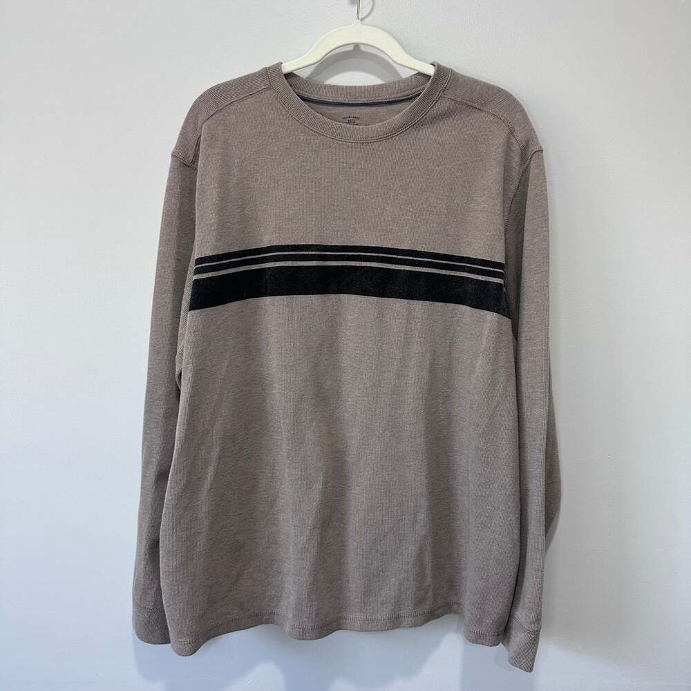 Vintage Faded Glory Established 1972 Men's Chest Stripe Knit Shirt, Sz XL